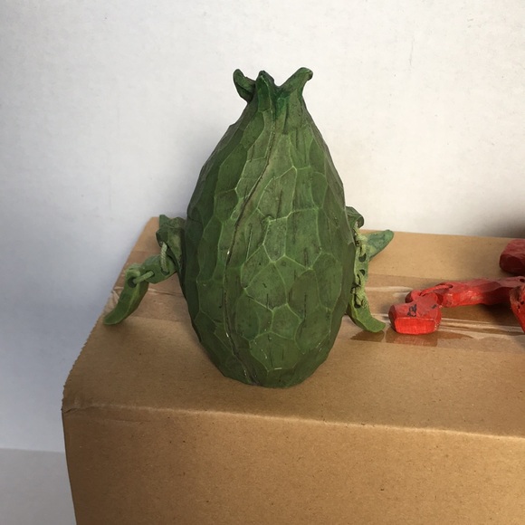 Accents Vintage Anthropomorphic Fruit Vegetable Shelf Sitters Resin